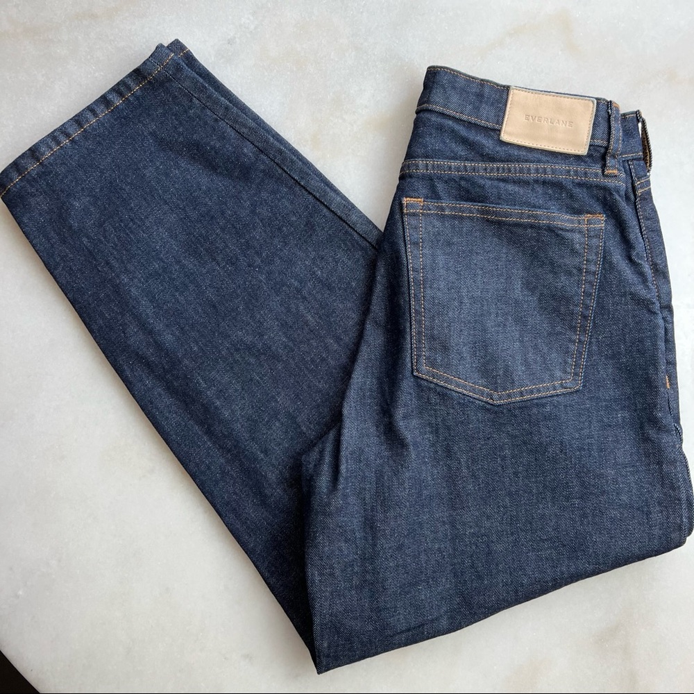 Everlane Dark Indigo Ankle Crop Jeans - Picture 4 of 12